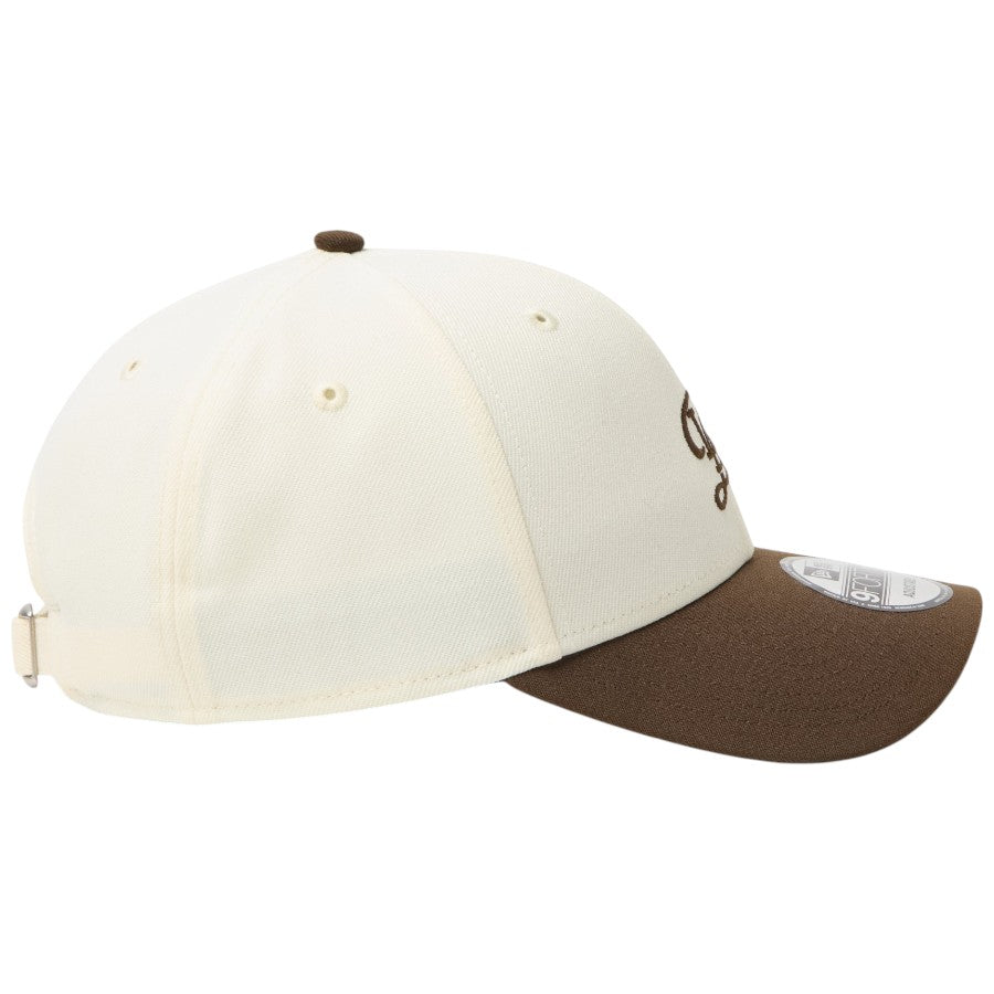 ニューエラ キャップ 帽子 NEW ERA CAP 9FORTY MLB 2-Tone ロサンゼルス ドジャース シティーコネクトロゴ クロームホワイト/ウォルナット 15137075 右サイド