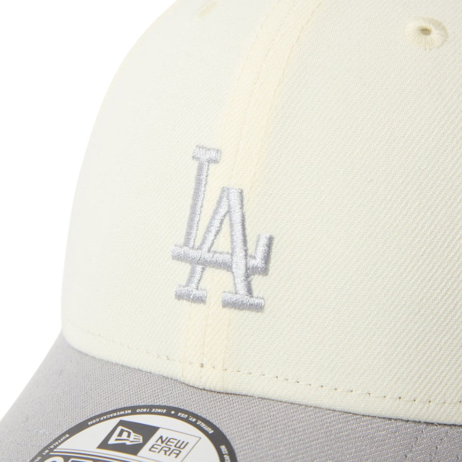 ニューエラ キャップ 帽子 NEW ERA CAP 9FORTY MLB 2-Tone ロサンゼルス ドジャース クロームホワイト/グレー 15137078 フロントロゴ