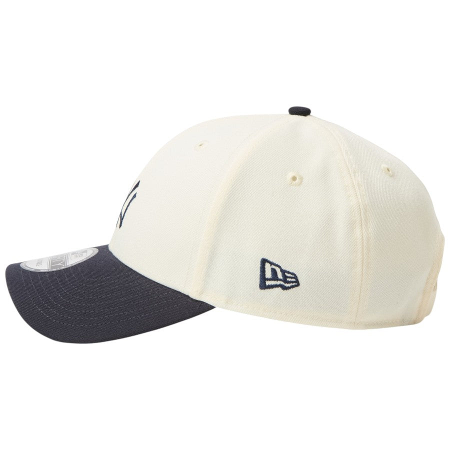 ニューエラ キャップ 帽子 NEW ERA CAP 9FORTY MLB 2-Tone ニューヨーク ヤンキース クロームホワイト ネイビー 15137071 左サイド
