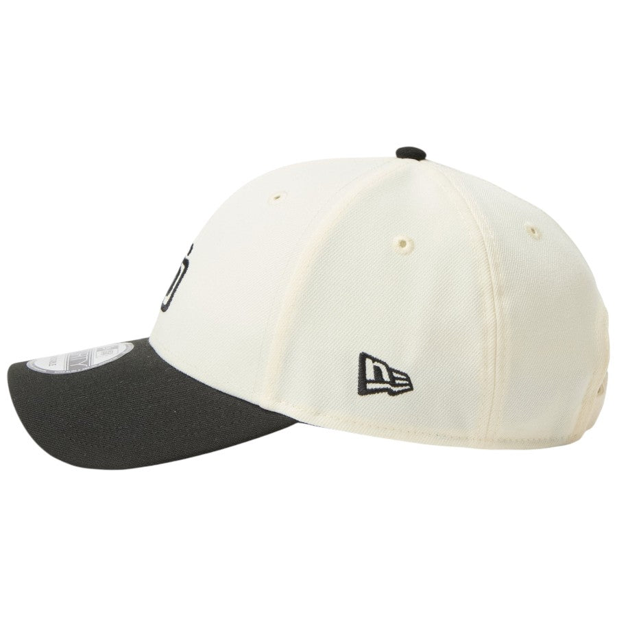 ニューエラ キャップ 帽子 NEW ERA CAP 9FORTY MLB 2-Tone サンディエゴ パドレス クロームホワイト ブラック 15137055 左サイド