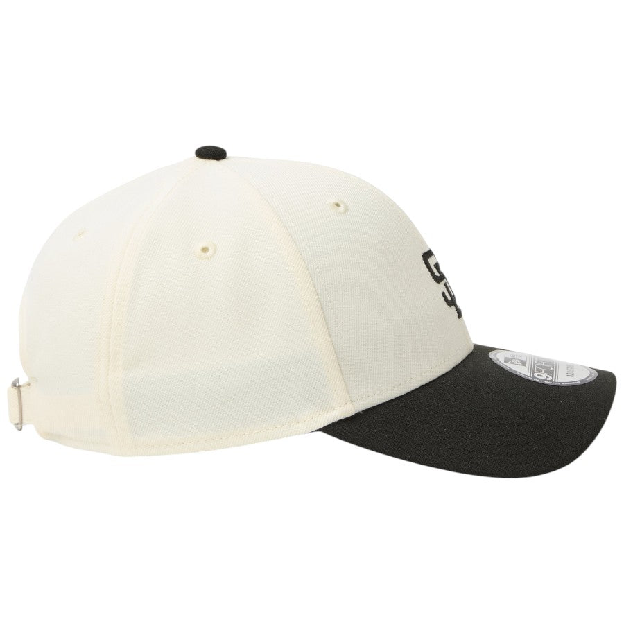 ニューエラ キャップ 帽子 NEW ERA CAP 9FORTY MLB 2-Tone サンディエゴ パドレス クロームホワイト ブラック 15137055 右サイド