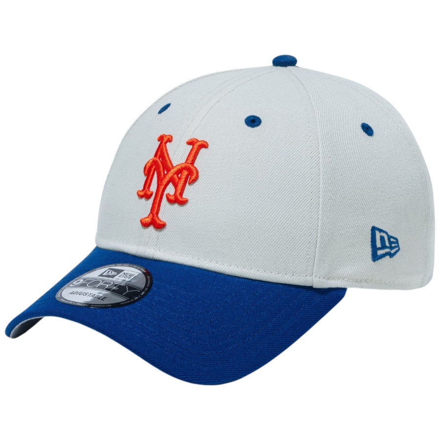 ニューエラ キャップ 帽子 NEW ERA CAP 9FORTY Subway Series サブウェイ シリーズ ニューヨーク メッツ サンディーリネン/ロイヤル 15217073 右斜め前