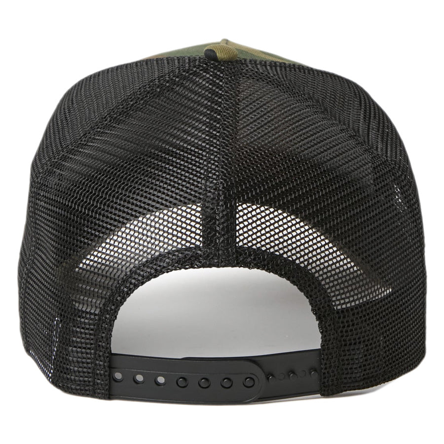 ニューエラ キャップ 帽子 NEW ERA CAP 9FORTY A-Frame トラッカー Old English オールド イングリッシュ ウッドランドカモ 15137092 ストラップ