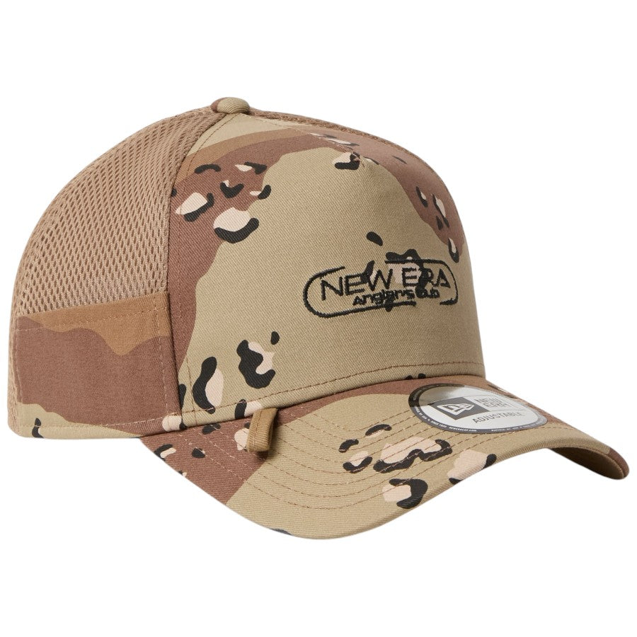 ニューエラ キャップ 帽子 NEW ERA CAP 9FORTY A-Frame トラッカー Angler Club アングラーズクラブ FISHING 釣り デザートカモ 15125118 | アウトドア 左斜め前