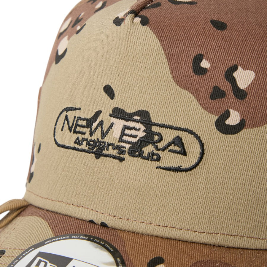 ニューエラ キャップ 帽子 NEW ERA CAP 9FORTY A-Frame トラッカー Angler Club アングラーズクラブ FISHING 釣り デザートカモ 15125118 | アウトドア フロントロゴ