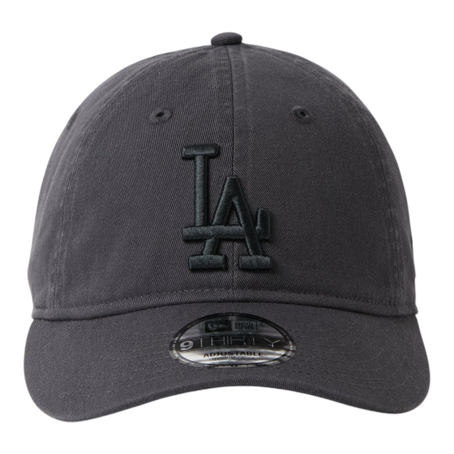 ニューエラ キャップ 帽子 NEW ERA CAP 9THIRTY MLB Tonal Logo トーナルカラー ロサンゼルス ドジャース グラファイト 15137171 正面