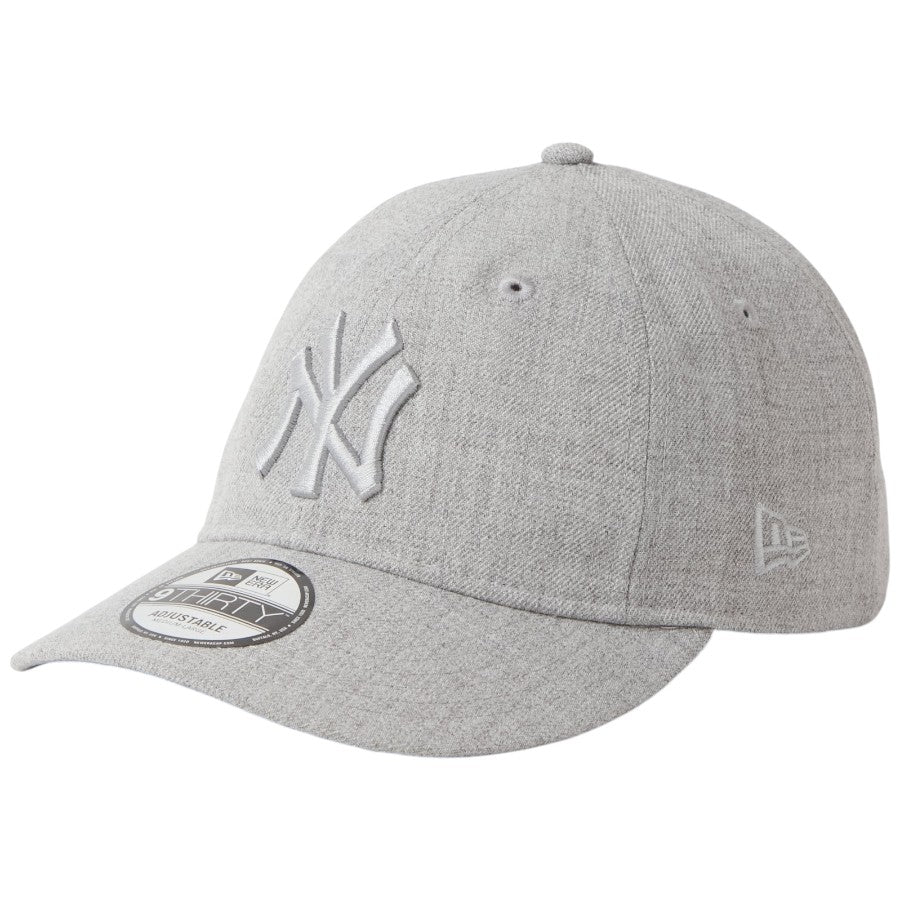 ニューエラ キャップ 帽子 NEW ERA CAP 9THIRTY MLB Tonal Logo トーナルカラー ニューヨーク ヤンキース ヘザーグレー 15137168 右斜め前