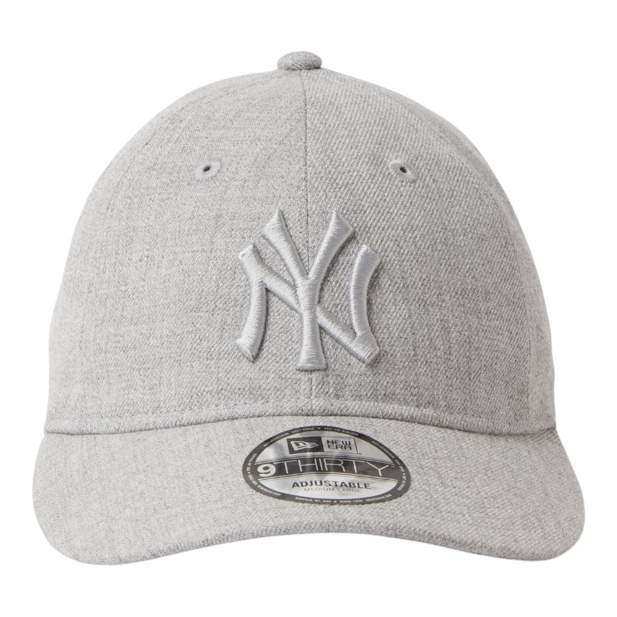 ニューエラ キャップ 帽子 NEW ERA CAP 9THIRTY MLB Tonal Logo トーナルカラー ニューヨーク ヤンキース ヘザーグレー 15137168 正面