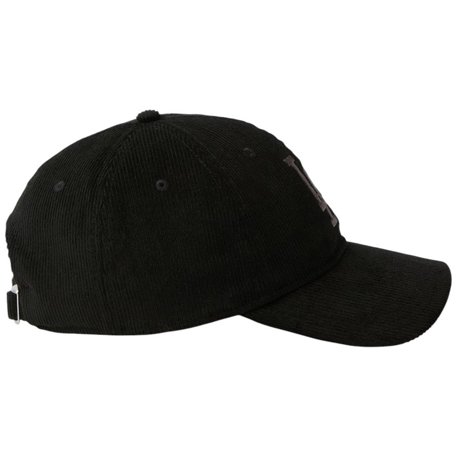 ニューエラ キャップ 帽子 NEW ERA CAP 9TWENTY Corduroy コーデュロイ ロサンゼルス ドジャース ブラック 15137271 右サイド