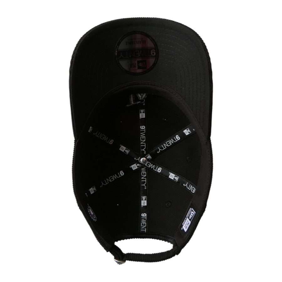 ニューエラ キャップ 帽子 NEW ERA CAP 9TWENTY Corduroy コーデュロイ ロサンゼルス ドジャース ブラック 15137271 アンダーバイザー