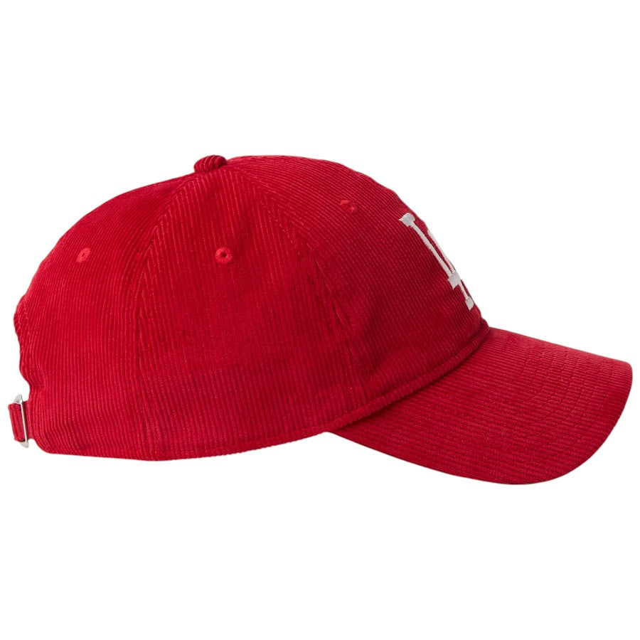 ニューエラ キャップ 帽子 NEW ERA CAP 9TWENTY Corduroy コーデュロイ ロサンゼルス ドジャース スカーレット 15137270 右サイド