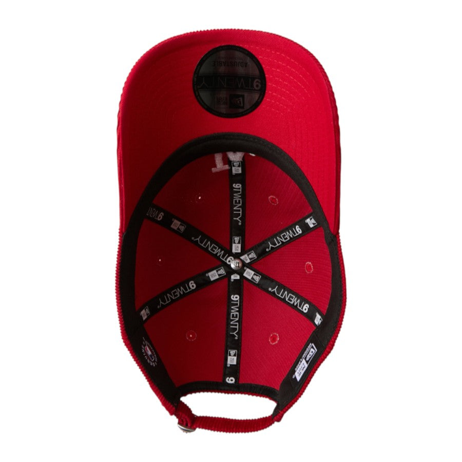 ニューエラ キャップ 帽子 NEW ERA CAP 9TWENTY Corduroy コーデュロイ ロサンゼルス ドジャース スカーレット 15137270 アンダーバイザー