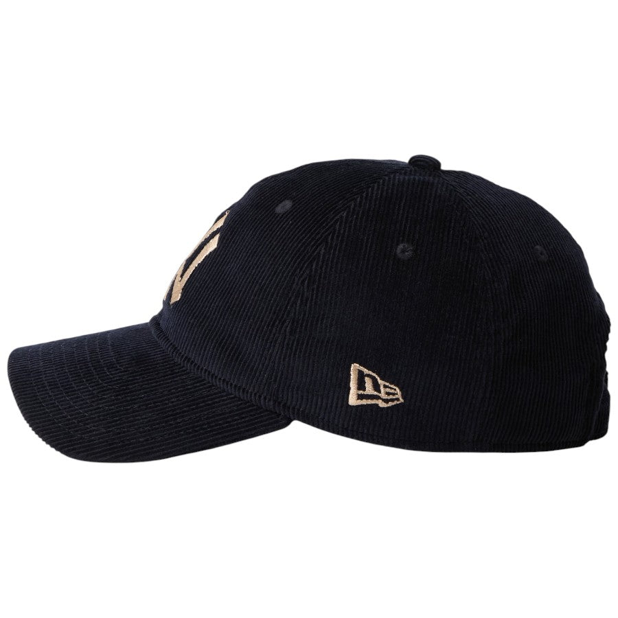 ニューエラ キャップ 帽子 NEW ERA CAP 9TWENTY Corduroy コーデュロイ ニューヨーク ヤンキース ネイビー 15137234 左サイド