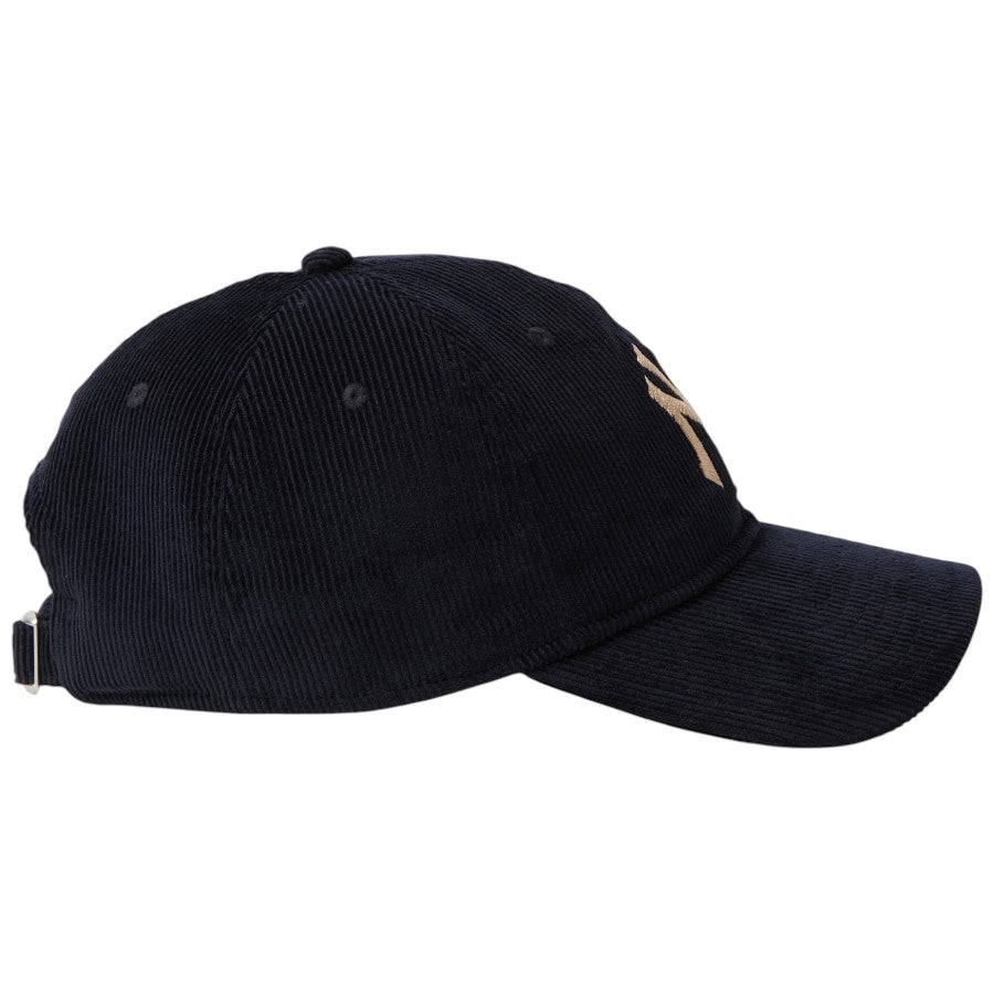 ニューエラ キャップ 帽子 NEW ERA CAP 9TWENTY Corduroy コーデュロイ ニューヨーク ヤンキース ネイビー 15137234 右サイド