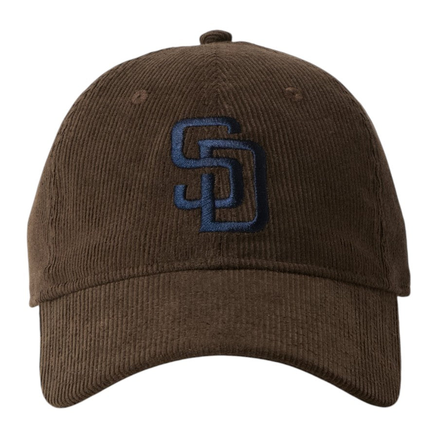 ニューエラ キャップ 帽子 NEW ERA CAP 9TWENTY Corduroy コーデュロイ サンディエゴ パドレス ウォルナット 15137219 正面