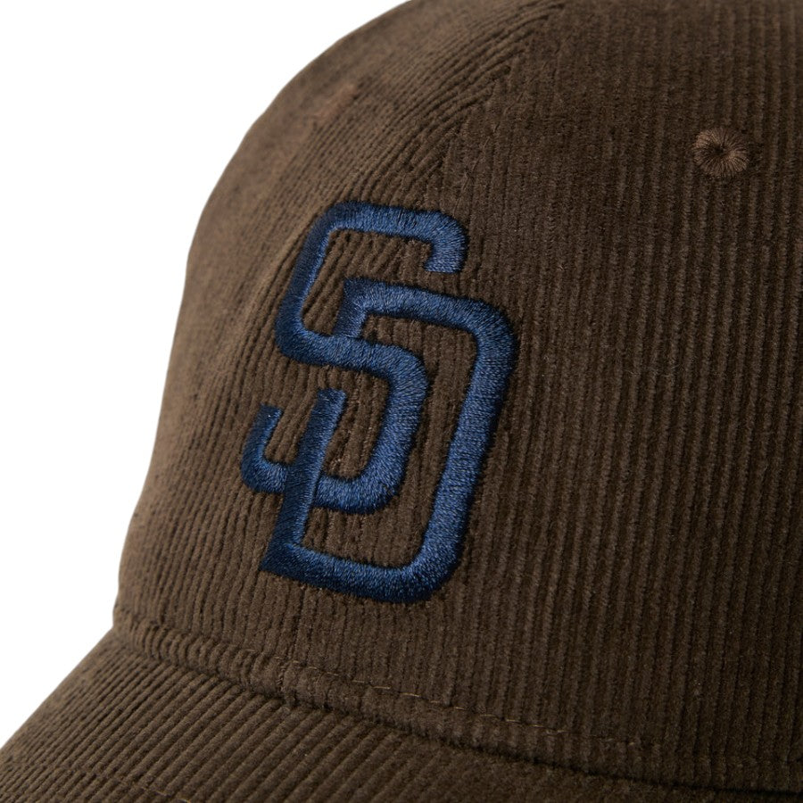 ニューエラ キャップ 帽子 NEW ERA CAP 9TWENTY Corduroy コーデュロイ サンディエゴ パドレス ウォルナット 15137219 フロントロゴ