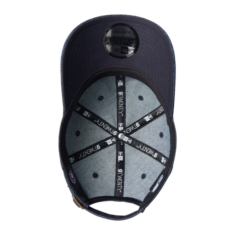ニューエラ キャップ 帽子 NEW ERA CAP 9TWENTY Rhinestone ラインストーン ニューヨーク ヤンキース デニム 15137180 アンダーバイザー