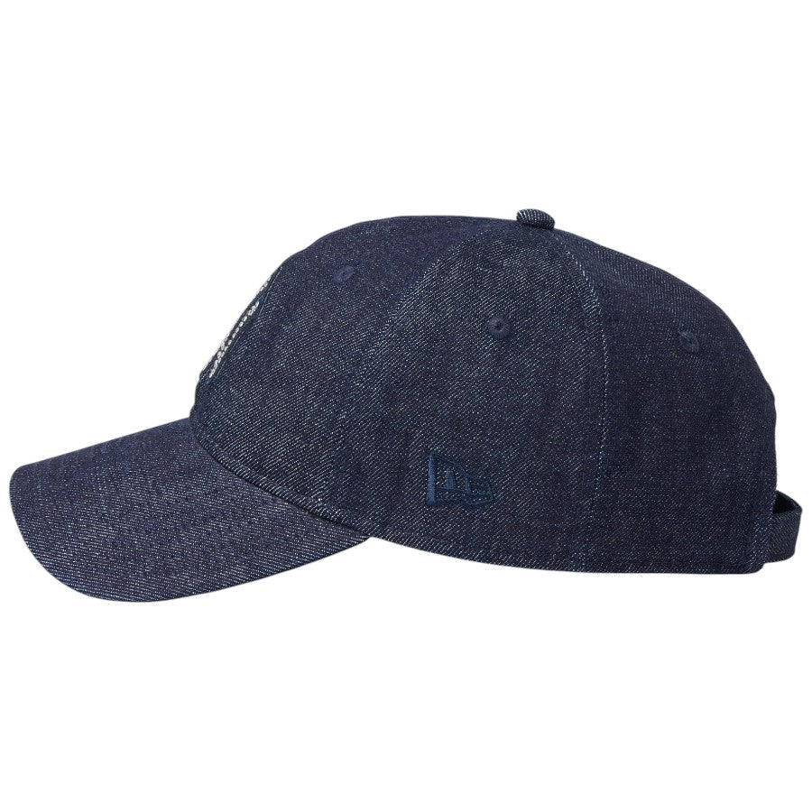 ニューエラ キャップ 帽子 NEW ERA CAP 9TWENTY Rhinestone ラインストーン ニューヨーク ヤンキース デニム 15137180 左サイド