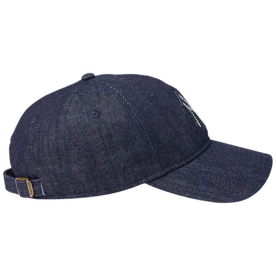 ニューエラ キャップ 帽子 NEW ERA CAP 9TWENTY Rhinestone ラインストーン ニューヨーク ヤンキース デニム 15137180 右サイド