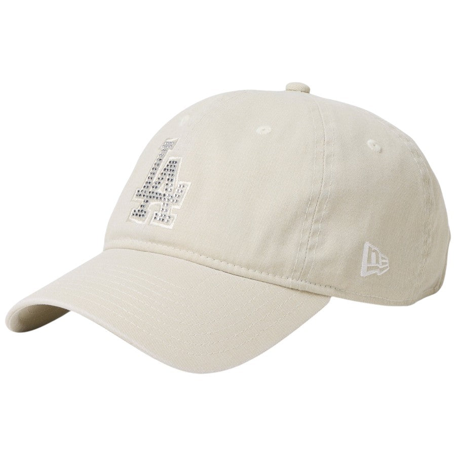 ニューエラ キャップ 帽子 NEW ERA CAP 9TWENTY Rhinestone ラインストーン ロサンゼルス ドジャース ストーン 15137189 右斜め前