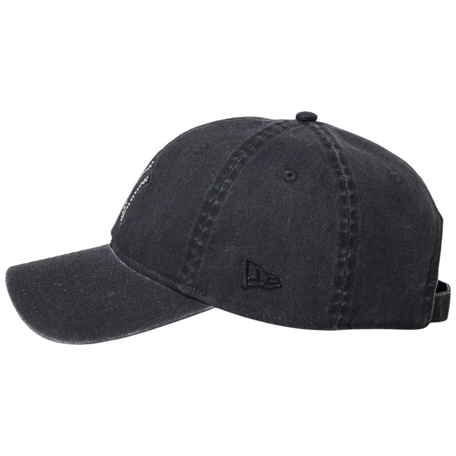 ニューエラ キャップ 帽子 NEW ERA CAP 9TWENTY Rhinestone ラインストーン ニューヨーク ヤンキース ブラック 15137181 左サイド