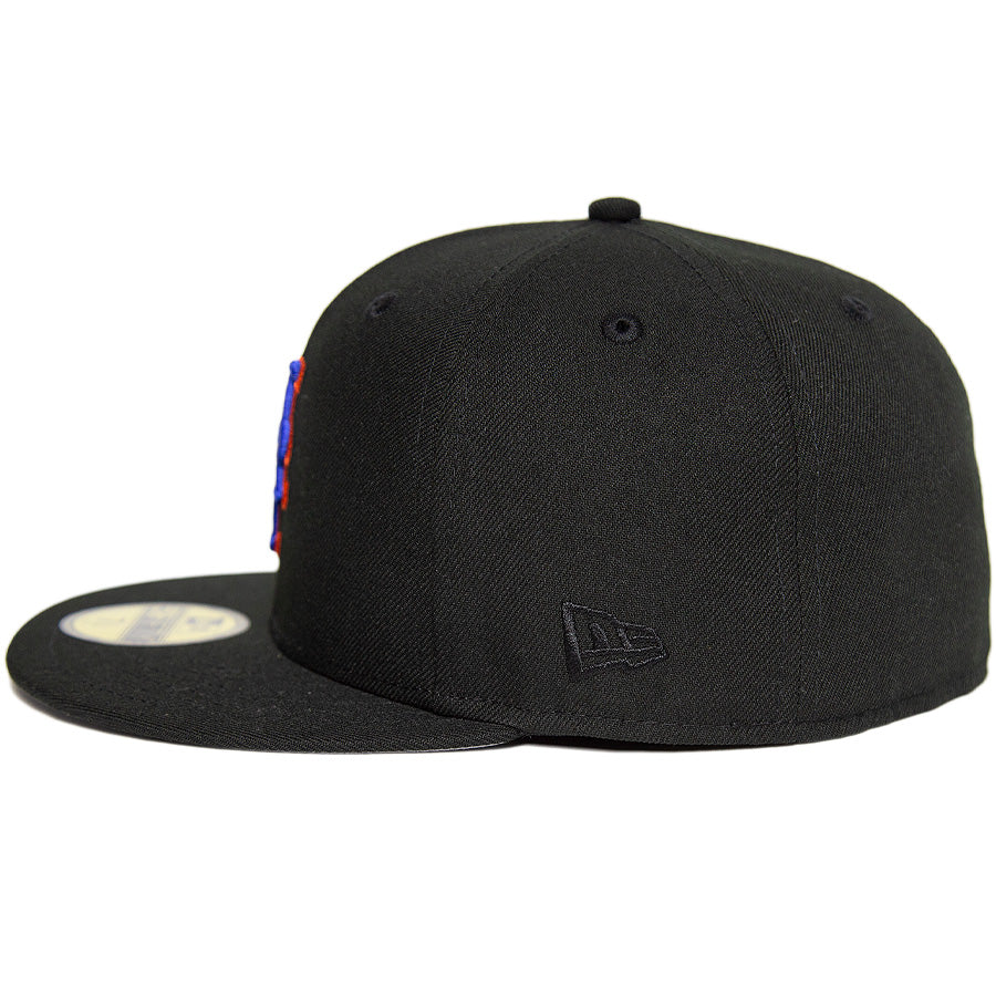 ニューエラ キャップ 帽子 NEW ERA CAP CUSTOM カスタム KINGS 別注 59FIFTY ニューヨーク メッツ ブラック グレーアンダーバイザー 71038657 フラッグロゴ
