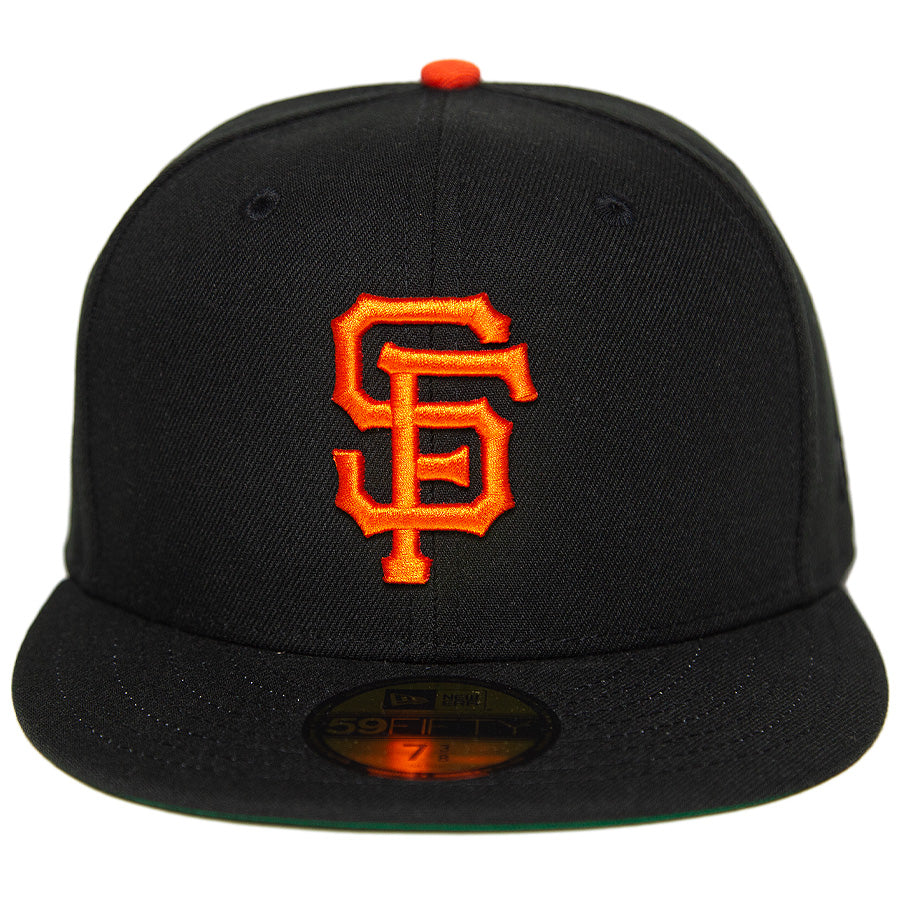 ニューエラ キャップ 帽子 NEW ERA CAP CUSTOM カスタム KINGS 別注 59FIFTY サンフランシスコ ジャイアンツ ブラック ケリーアンダーバイザー 71038059 正面