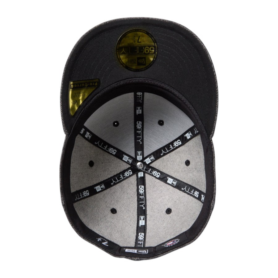 ニューエラ キャップ 帽子 NEW ERA CAP PC 59FIFTY Laser Burn Out Denim デニム バンダナ柄 ロサンゼルス ドジャース ブラック 15136906 アンダーバイザー