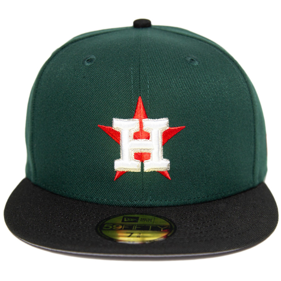 ニューエラ キャップ カスタム 帽子 NEW ERA CAP BEER ビール KINGS 別注 ヒューストン アストロズ ダークグリーン ブラック グレーアンダーバイザー 71034670 正面