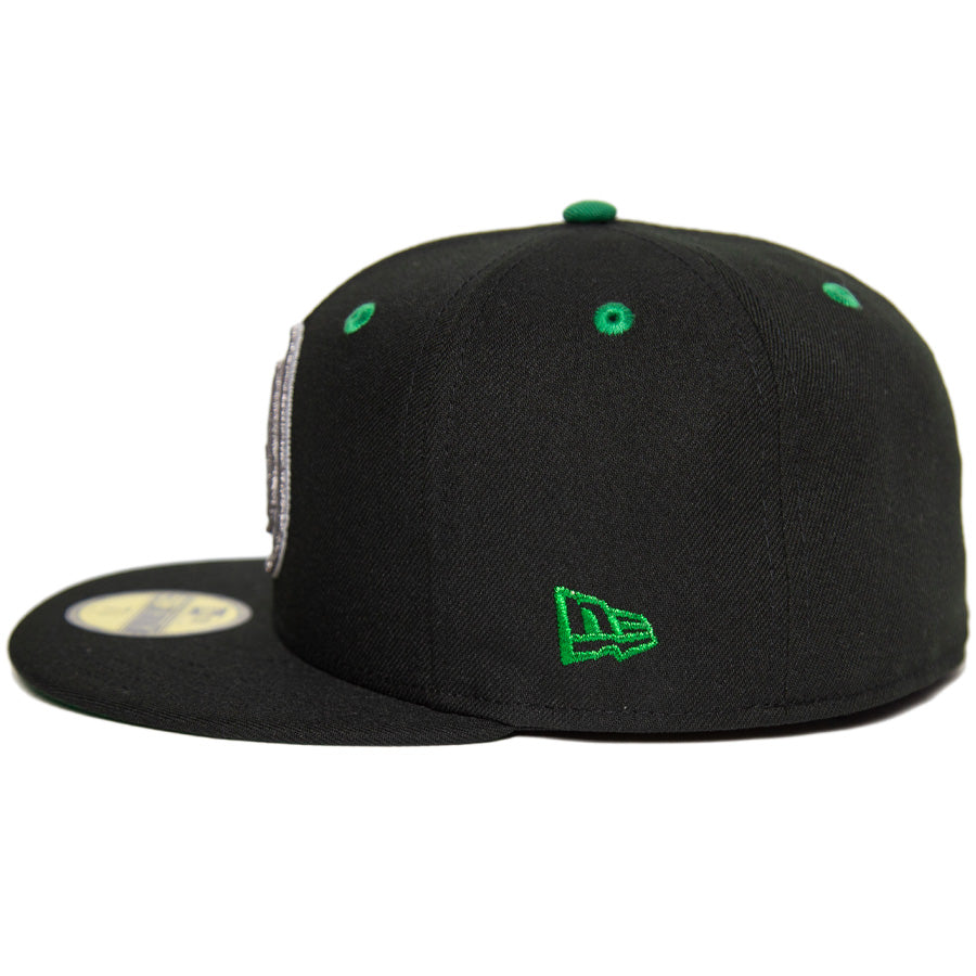 ニューエラ キャップ カスタム 帽子 NEW ERA CAP BEER ビール KINGS 別注 59FIFTY NBA ブルックリン ネッツ ブラック/グリーン ケリーグリーンアンダーバイザー 71034677 フラッグロゴ
