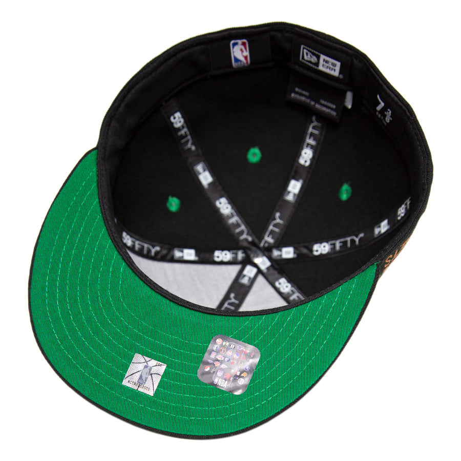 ニューエラ キャップ カスタム 帽子 NEW ERA CAP BEER ビール KINGS 別注 59FIFTY NBA ブルックリン ネッツ ブラック/グリーン ケリーグリーンアンダーバイザー 71034677 アンダーバイザー