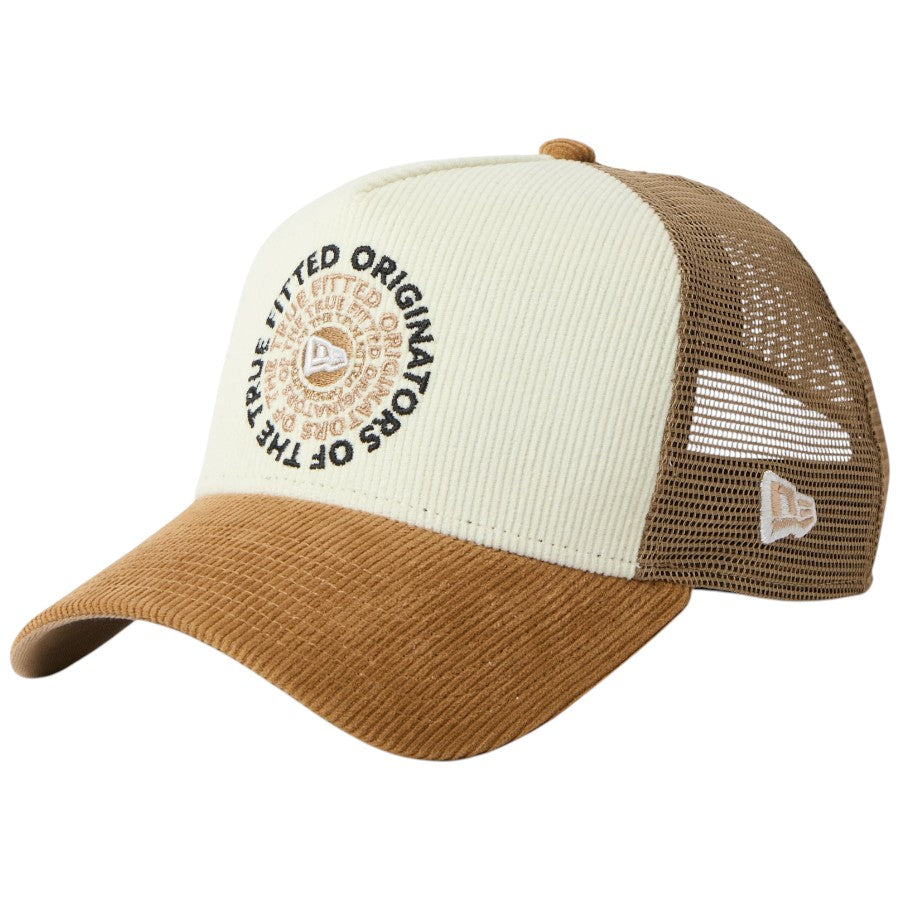 ニューエラ キャップ 帽子 NEW ERA CAP 9FORTY A-Frame トラッカー Corduroy コーデュロイ OOTTF ウィート/クローム 15137088 右斜め前