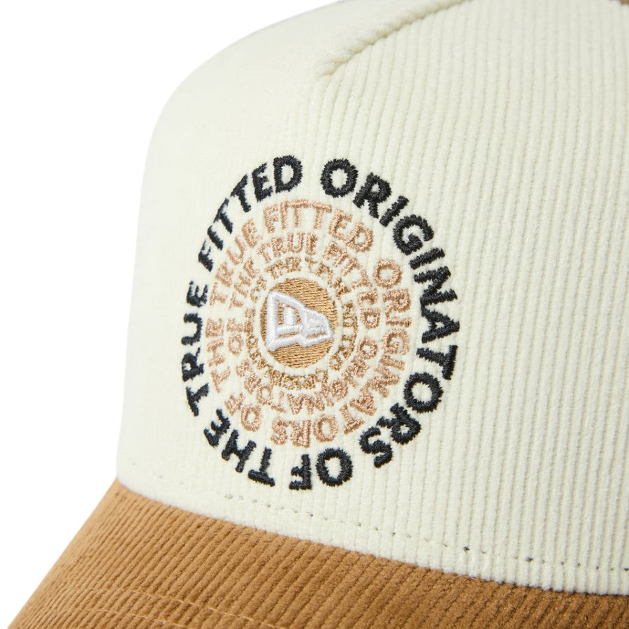 ニューエラ キャップ 帽子 NEW ERA CAP 9FORTY A-Frame トラッカー Corduroy コーデュロイ OOTTF ウィート/クローム 15137088 フロントロゴ