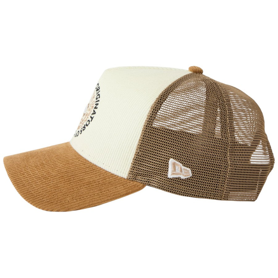 ニューエラ キャップ 帽子 NEW ERA CAP 9FORTY A-Frame トラッカー Corduroy コーデュロイ OOTTF ウィート/クローム 15137088 左サイド