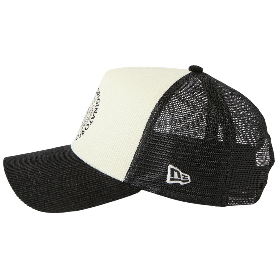 ニューエラ キャップ 帽子 NEW ERA CAP 9FORTY A-Frame トラッカー Corduroy コーデュロイ OOTTF ブラック/クローム 15137090 左サイド