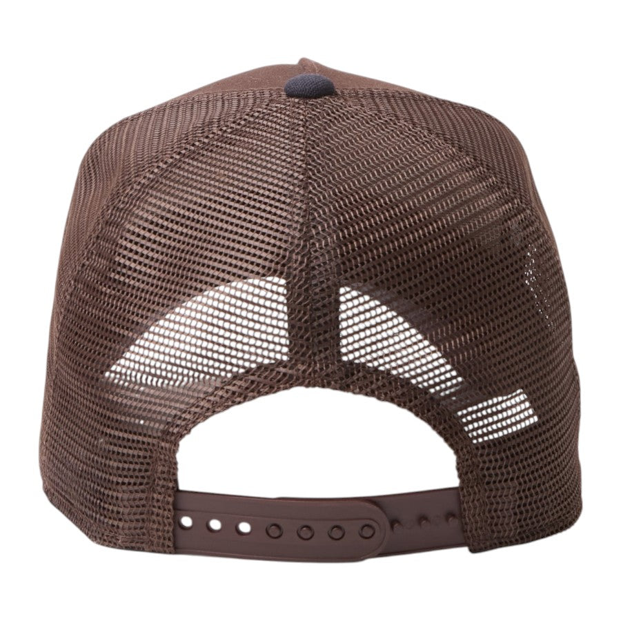 ニューエラ キャップ 帽子 NEW ERA CAP 9FORTY A-Frame トラッカー Cork Patch コルクパッチ バーントウッド/ネイビー 15125116 | アウトドア リア