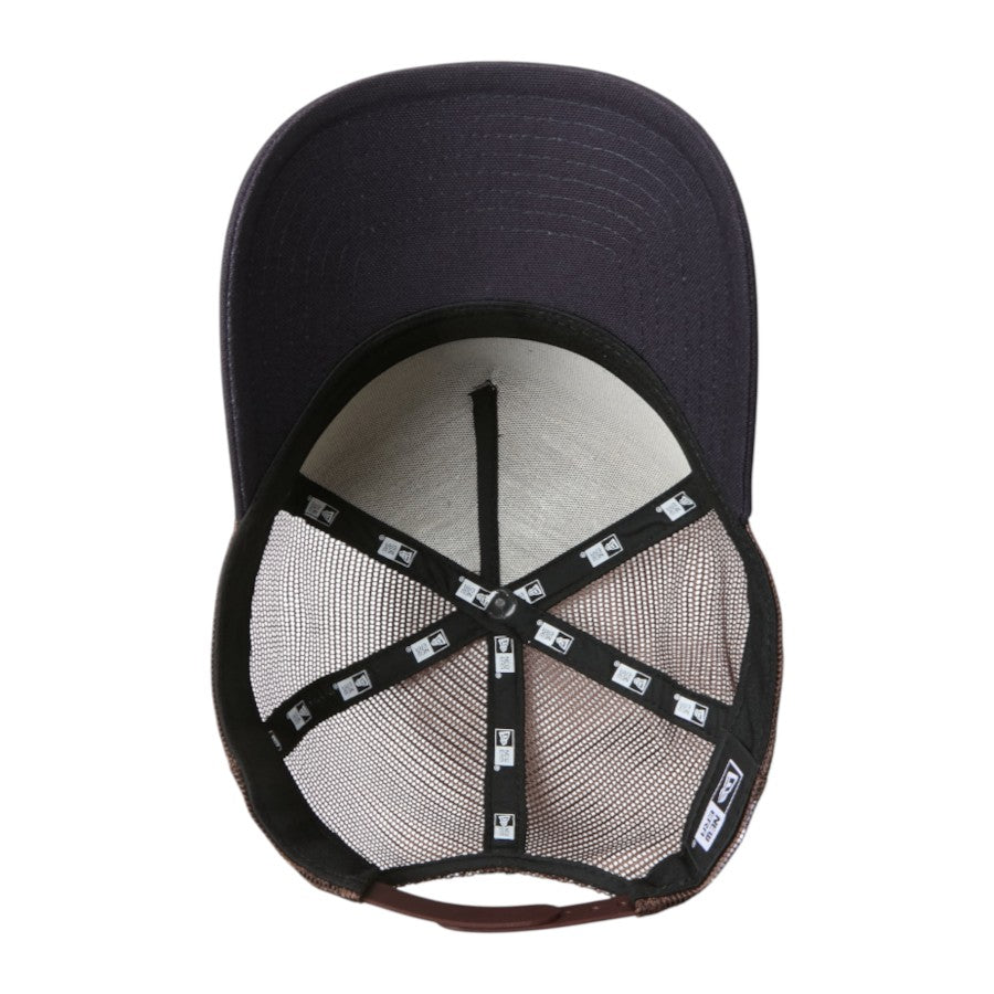ニューエラ キャップ 帽子 NEW ERA CAP 9FORTY A-Frame トラッカー Cork Patch コルクパッチ バーントウッド/ネイビー 15125116 | アウトドア アンダーバイザー