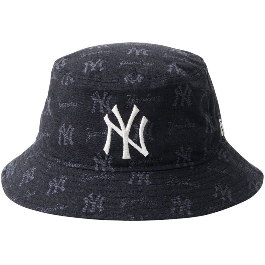 ニューエラ ハット NEW ERA HAT バケット01 バケハ MLB Jacquard ジャカード ニューヨーク ヤンキース ブラック 14744773 正面