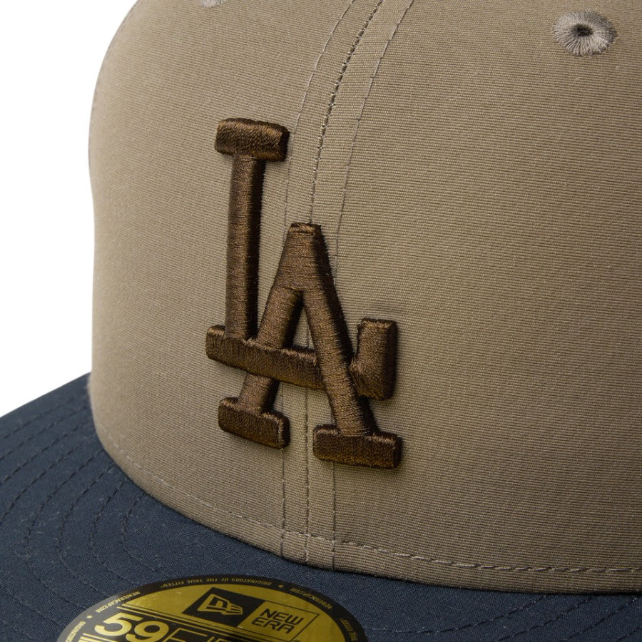 59FIFTY ロサンゼルス・ドジャース Grosgrain オリーブ/ネイビー 14745171
