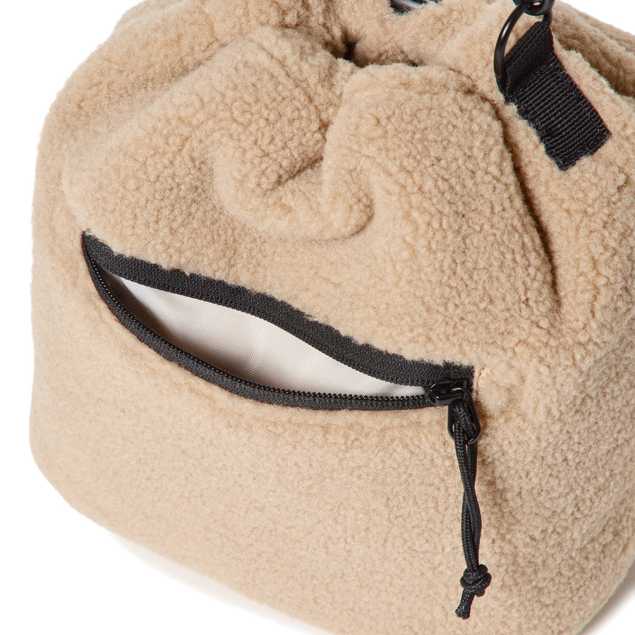 ニューエラ バッグ NEW ERA BAG POUCH 2WAY ドローストリング ポーチ 3L ボア ベージュ 15121572 フロントポケット