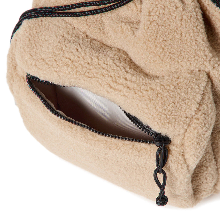 ニューエラ バッグ NEW ERA BAG POUCH 2WAY ドローストリング ポーチ 3L ボア ベージュ 15121572 フロントポケット