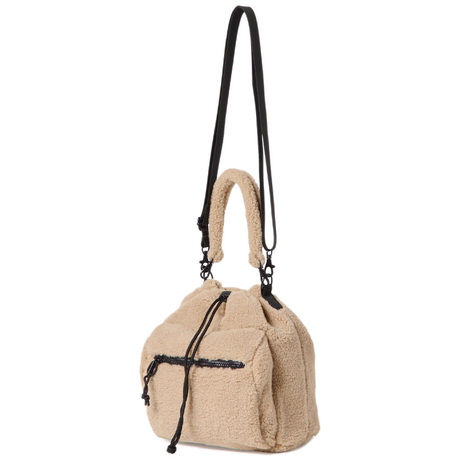 ニューエラ バッグ NEW ERA BAG POUCH 2WAY ドローストリング ポーチ 3L ボア ベージュ 15121572 ストラップ