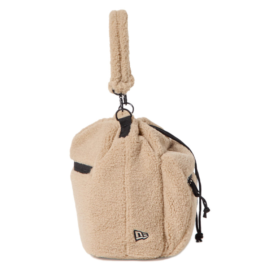 ニューエラ バッグ NEW ERA BAG POUCH 2WAY ドローストリング ポーチ 3L ボア ベージュ 15121572 サイド