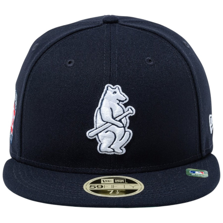 ニューエラ キャップ 帽子 NEW ERA CAP 59FIFTY 2026 MLB Hall of Fame ホール オブ フェーム シカゴ カブス ネイビー 15125196 正面