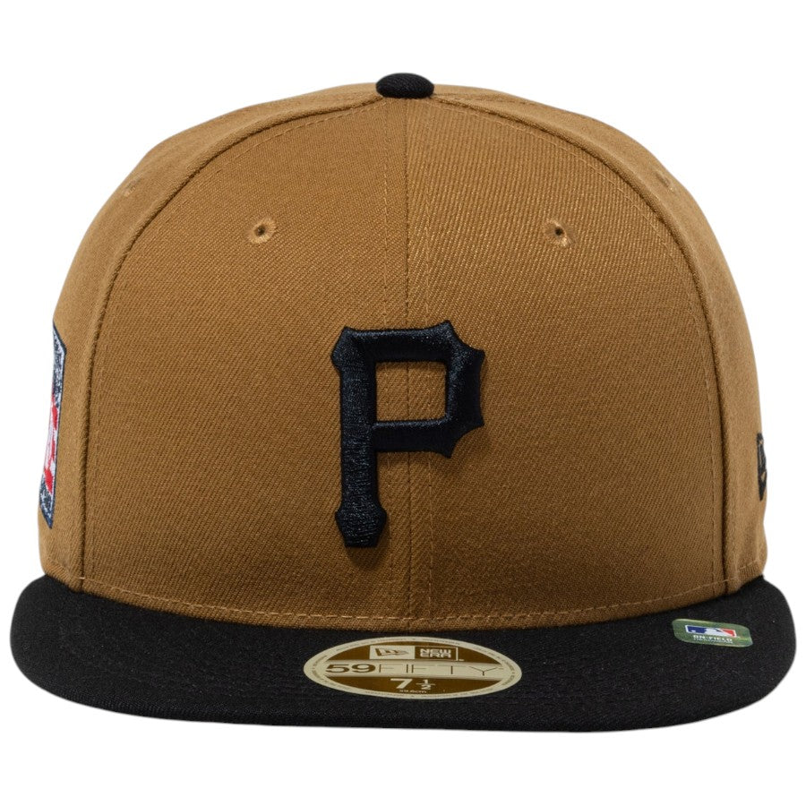 ニューエラ キャップ 帽子 NEW ERA CAP 59FIFTY 2026 MLB Hall of Fame ホール オブ フェーム ピッツバーグ パイレーツ ブラウン ブラック 15125181 正面