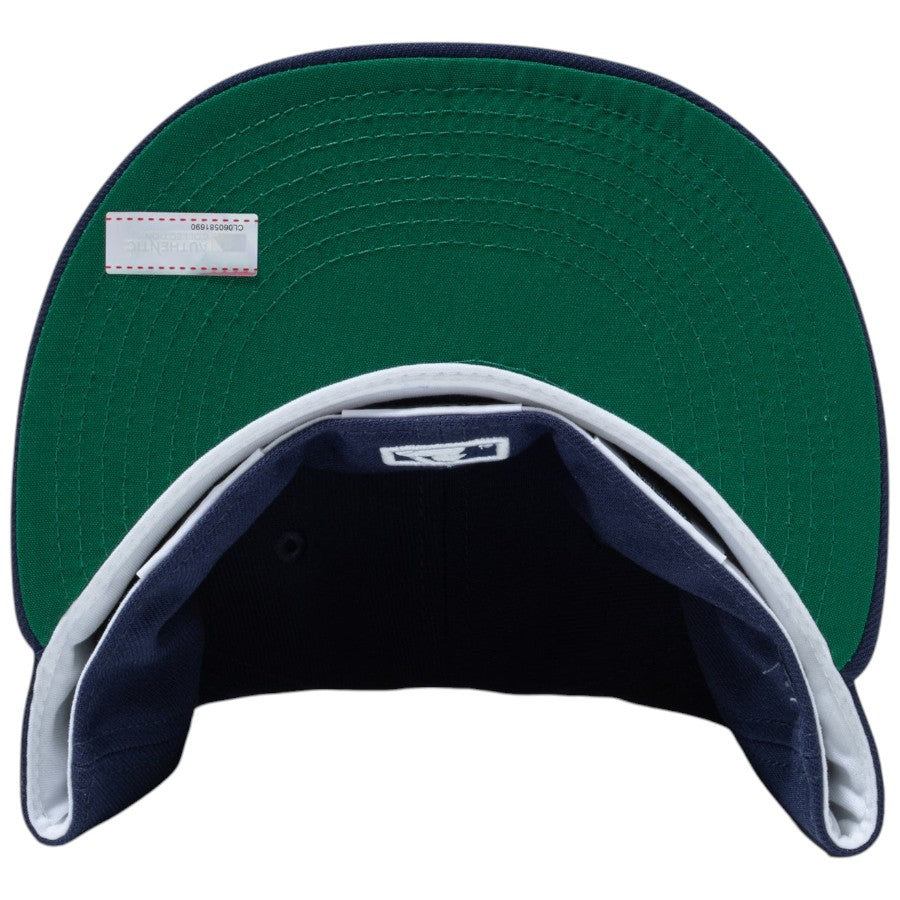ニューエラ キャップ 帽子 NEW ERA CAP 59FIFTY 2026 MLB Hall of Fame ホール オブ フェーム ミルウォーキー ブレーブス ライトネイビー 15125187 グリーンアンダーバイザー