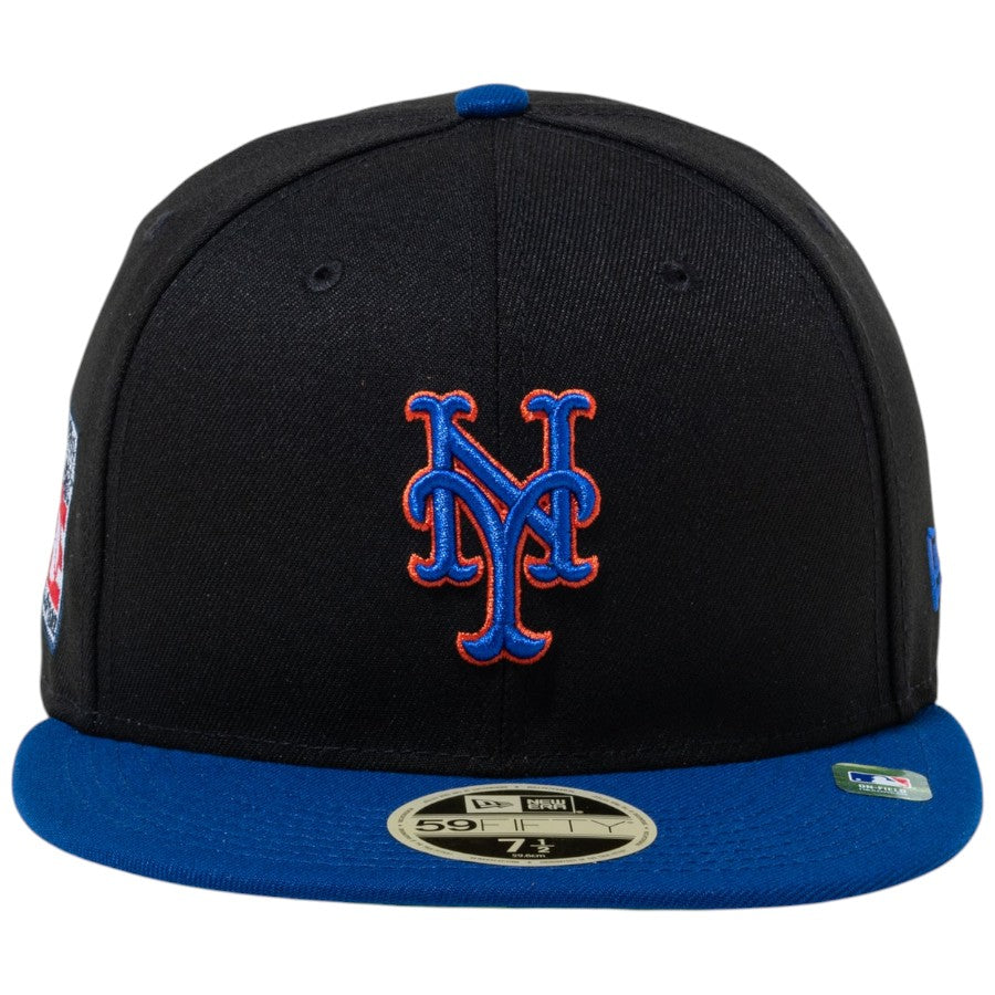 ニューエラ キャップ 帽子 NEW ERA CAP 59FIFTY 2026 MLB Hall of Fame ホール オブ フェーム ニューヨーク メッツ ブラック ブルー 15125185 正面