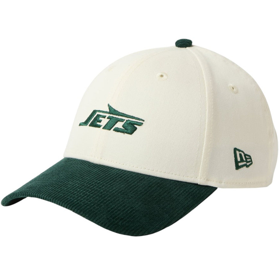 ニューエラ キャップ 帽子 NEW ERA CAP 9FORTY NFL ニューヨーク ジェッツ クローム/ダークグリーンバイザー 15137073 右斜め前