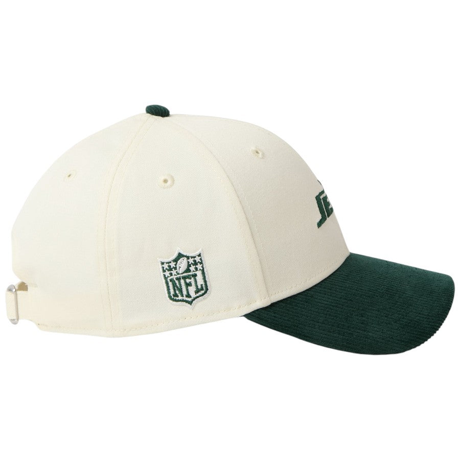 ニューエラ キャップ 帽子 NEW ERA CAP 9FORTY NFL ニューヨーク ジェッツ クローム/ダークグリーンバイザー 15137073 右サイド