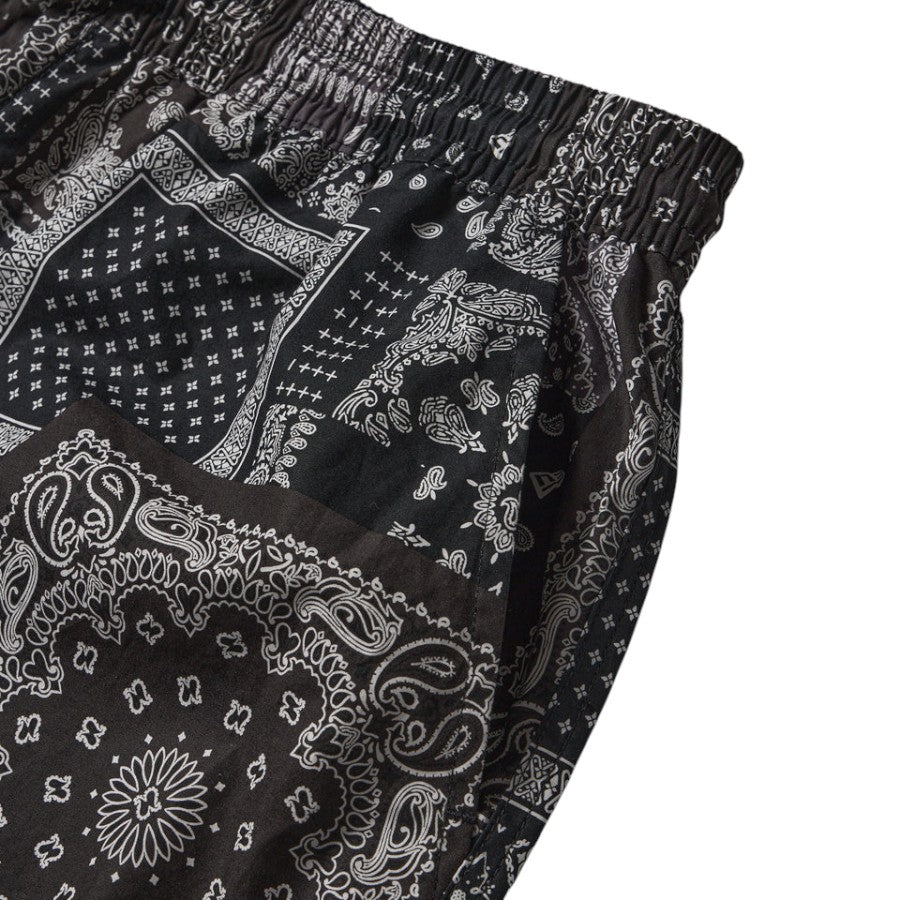 ニューエラ アパレル NEW ERA イージー ショートパンツ Oriental Paisley オリエンタル ペイズリー ブラック 14856742 サイドポケット
